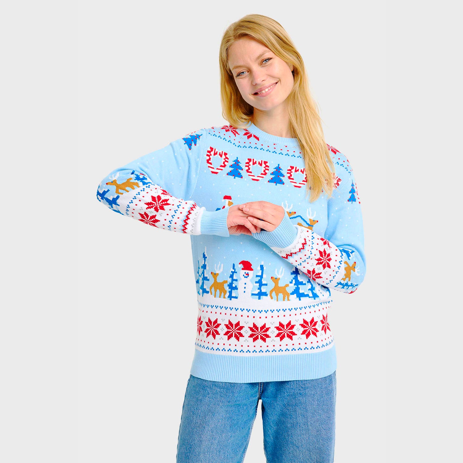 Christmas wonderland julesweater - Dame.